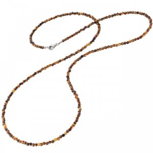 Collar gemas ojo de tigre
